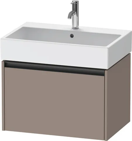 Duravit Waschtischunterschrank wandhängend „Ketho.2“ 68,4 × 44 × 46 cm Basalt Matt