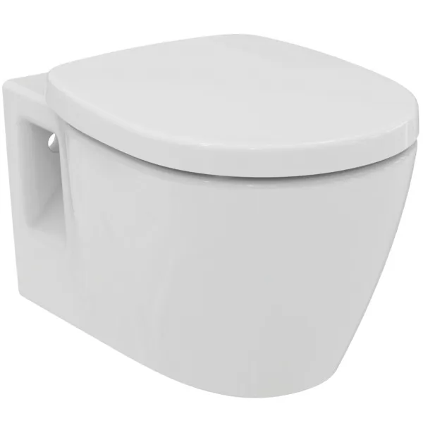 WC-Paket Connect, WC randlos, mit WC-Sitz Softclosing, 365x550x340mm, Weiß