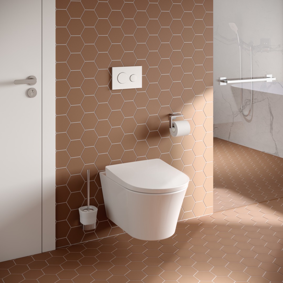Toto Wand-Tiefspül-WC randlos „GP“ 380 × 335 × 540 mm in weiß Toto Wand-Tiefspül-WC randlos „GP“ 380 × 335 × 540 mm in weiß