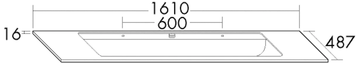 burgbad Mineralguss-Waschtisch Bel MWBV161 Weiß Velvet