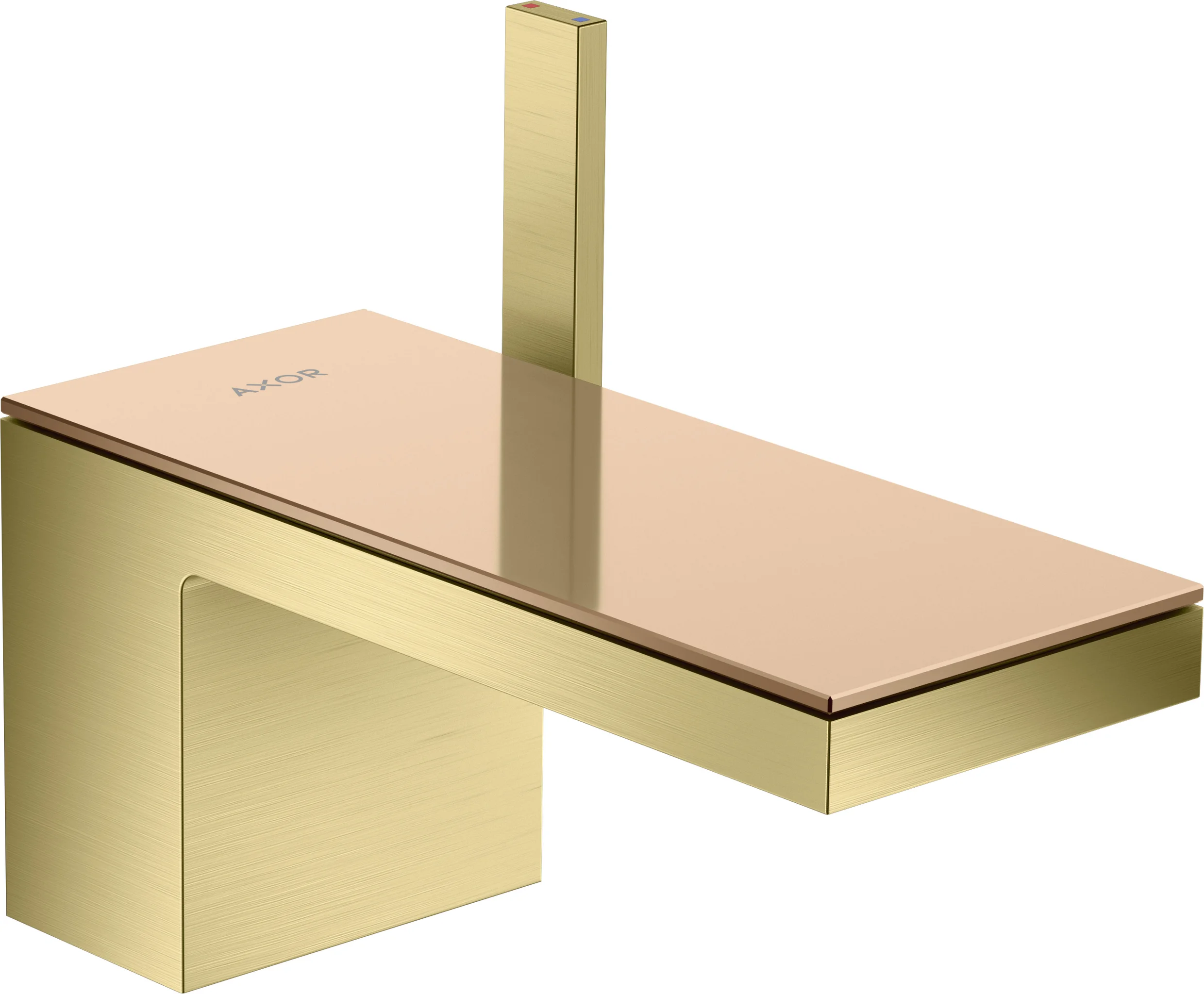 Hansgrohe AXOR MyEdition Platte 200 mm Metall Brushed Red Gold abnehmbar