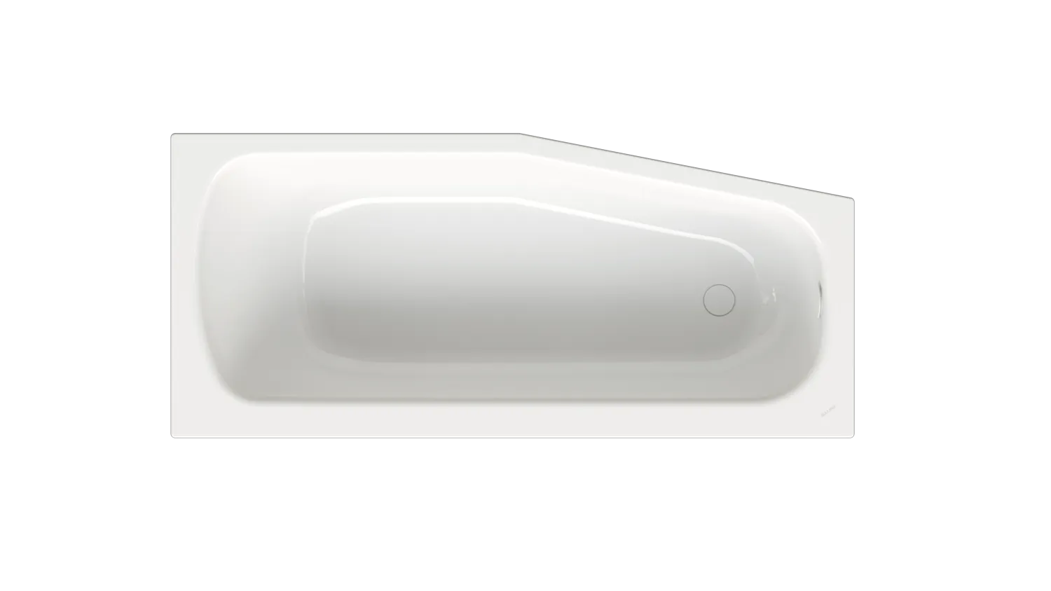 Bette Bambino Badewanne, glasierter Titan-Stahl, Starwhite, 1.570 x 700 mm, 30 mm Randhöhe, 1-Sitzer, Raumspar-Badewanne