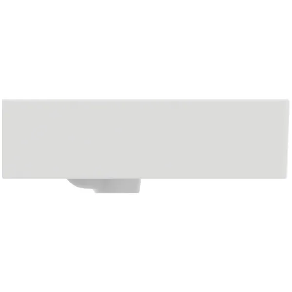 Waschbecken „Extra“ 100 × 45 × 15 cm, Hahnlochposition mittig in Seidenweiß Waschbecken „Extra“ 100 × 45 × 15 cm, Hahnlochposition mittig in Seidenweiß