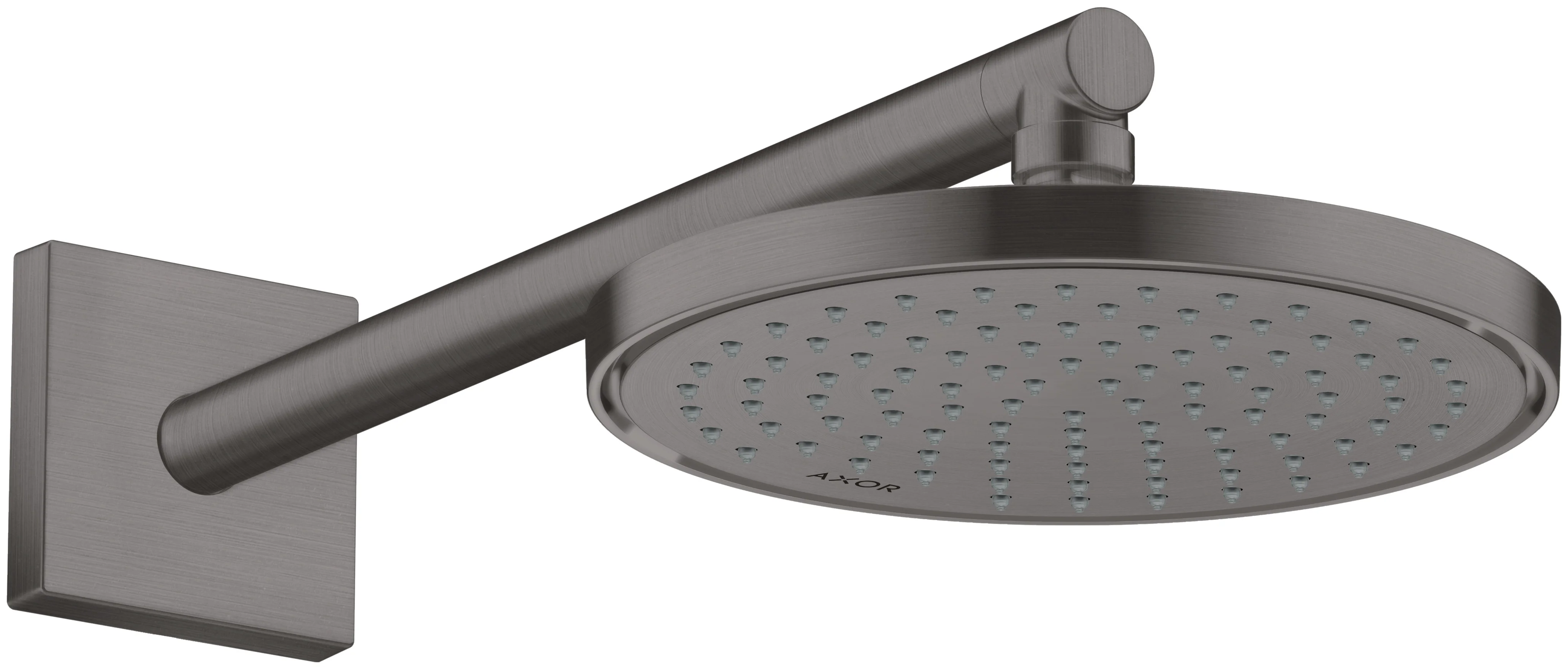 Hansgrohe AXOR ShowerSolutions Kopfbrause 220 1jet EcoSmart+ Brushed Black Chrome, 220 mm, verstellbarer Winkel, abnehmbar zur Reinigung Hansgrohe AXOR ShowerSolutions Kopfbrause 220 1jet EcoSmart+ Brushed Black Chrome, 220 mm, verstellbarer Winkel, abnehmbar zur Reinigung