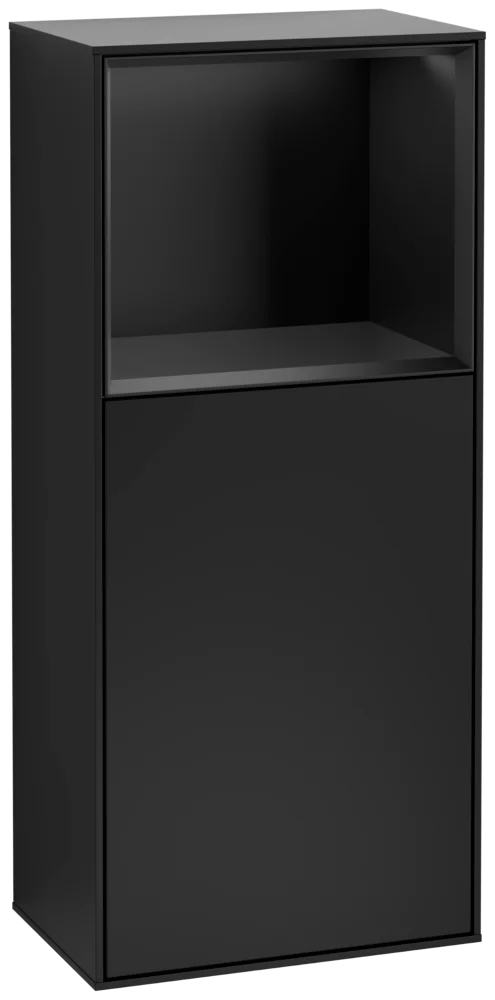 Villeroy & Boch Finion Seitenschrank G50, 418x936x270mm, Black Matt Lacquer