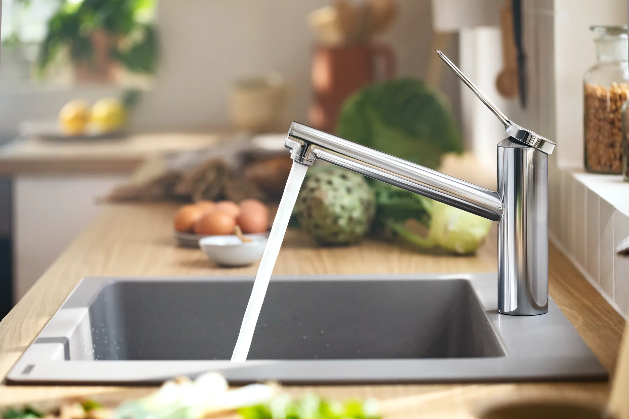 Hansgrohe S51 S510-F450 Einbauspüle 450, Betongrau