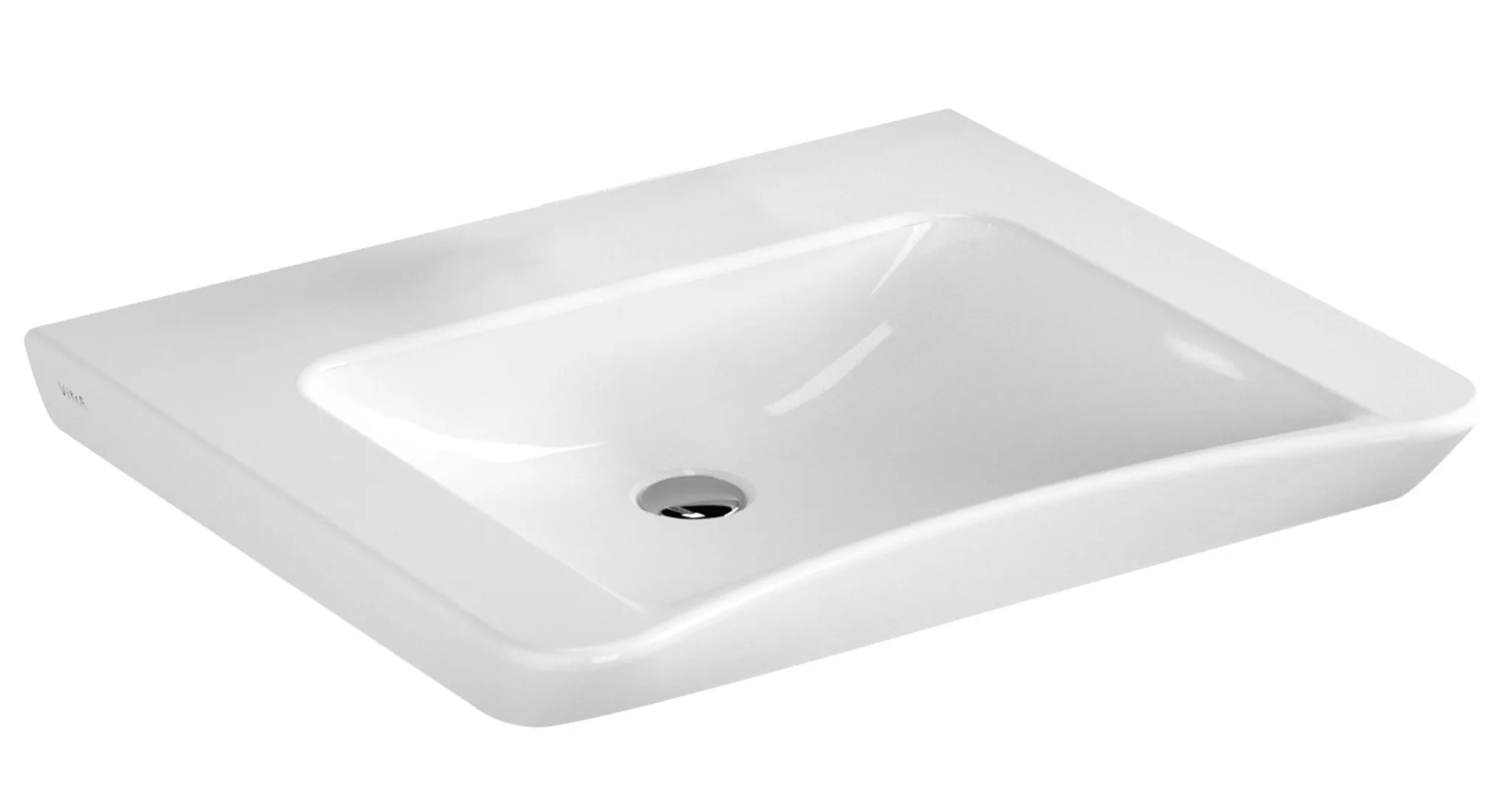 VitrA Conforma Waschtisch barrierefrei, 65 cm, Weiß Hochglanz