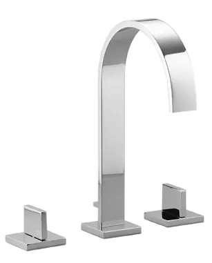 Dornbracht MEM Waschtisch-Dreilochbatterie mit Ablaufgarnitur Chrom Dornbracht MEM Waschtisch-Dreilochbatterie mit Ablaufgarnitur Chrom