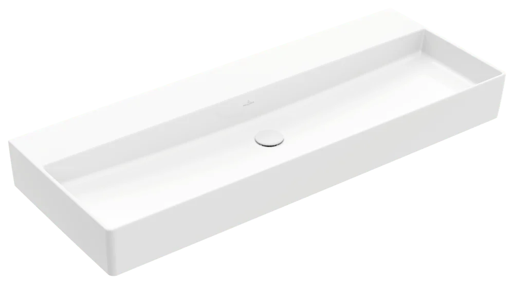 Villeroy & Boch Waschbecken Memento 2.0 4A22C3, 1200 x 470 mm, Rechteck, ohne Überlauf, Weiß Alpin CeramicPlus Villeroy & Boch Waschbecken Memento 2.0 4A22C3, 1200 x 470 mm, Rechteck, ohne Überlauf, Weiß Alpin CeramicPlus