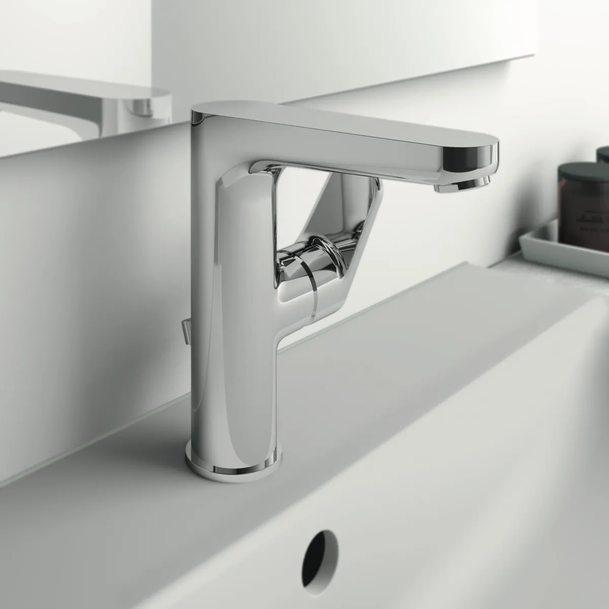 Ideal Standard Waschtischarmatur Cerafine O, H155, mit Ablaufgarnitur, Ausladung 135mm, Chrom Ideal Standard Waschtischarmatur Cerafine O, H155, mit Ablaufgarnitur, Ausladung 135mm, Chrom