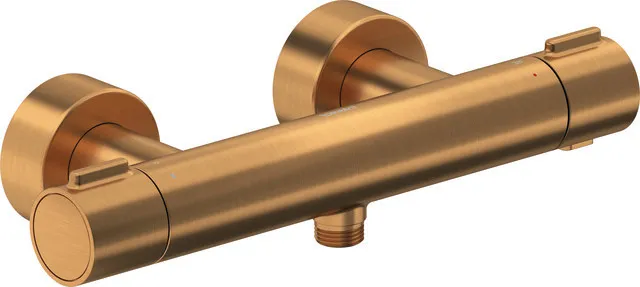 Zweihand-Duscharmatur „Thermostatarmaturen“ in Bronze (gebürstet) Zweihand-Duscharmatur „Thermostatarmaturen“ in Bronze (gebürstet)