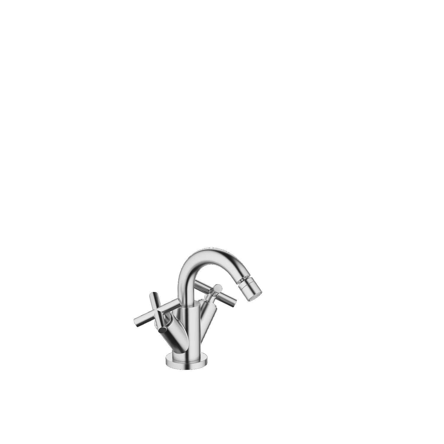 Dornbracht TARA Bidet-Einlochbatterie Chrom gebürstet, Ausladung 124 mm, Armaturenhöhe 180 mm, Bohrungsdurchmesser 35 mm Dornbracht TARA Bidet-Einlochbatterie Chrom gebürstet, Ausladung 124 mm, Armaturenhöhe 180 mm, Bohrungsdurchmesser 35 mm