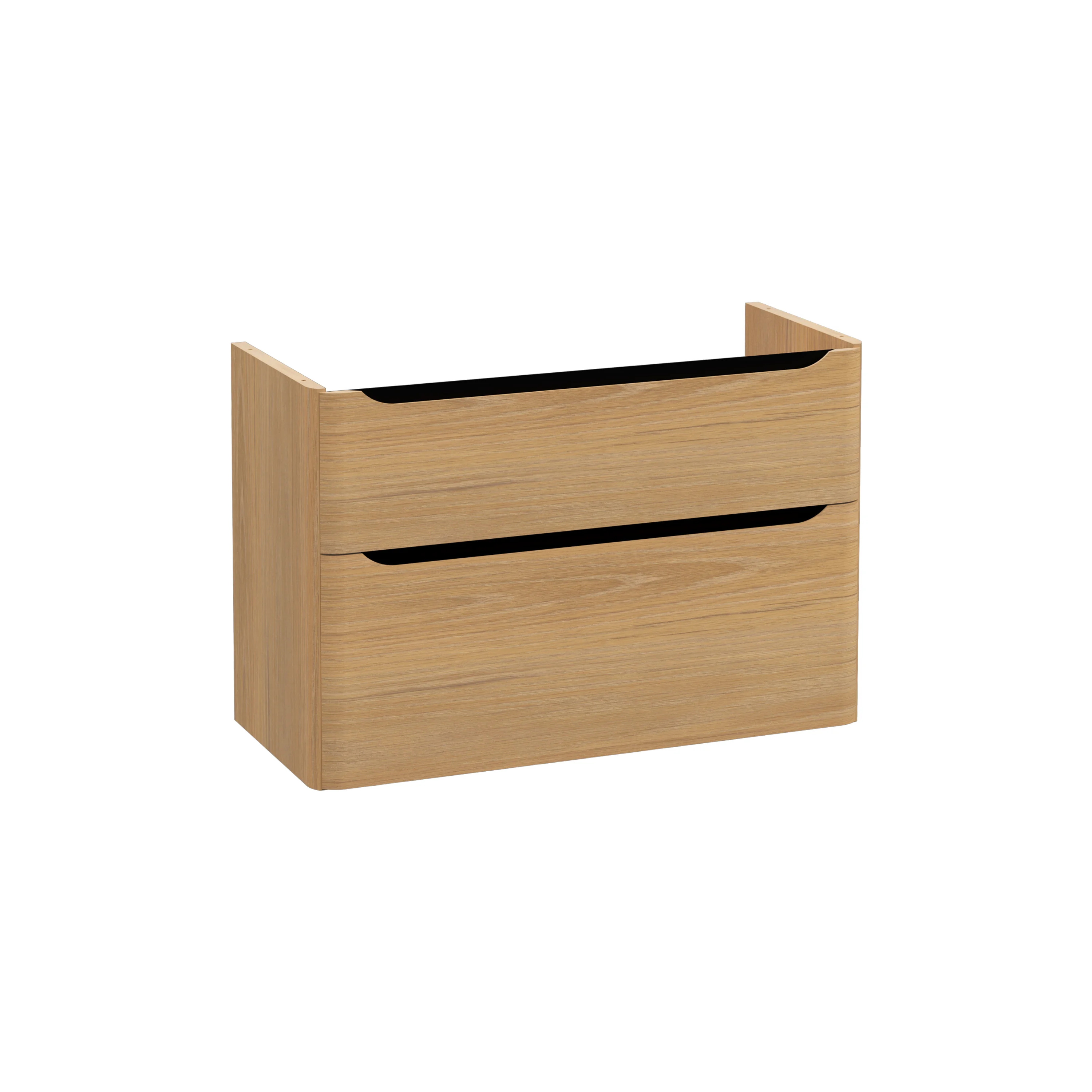 New Integra Round Waschtischunterschrank mit 2 Vollauszügen 97 x 45 x 65 cm (BxTxH) Eiche Gold New Integra Round Waschtischunterschrank mit 2 Vollauszügen 97 x 45 x 65 cm (BxTxH) Eiche Gold