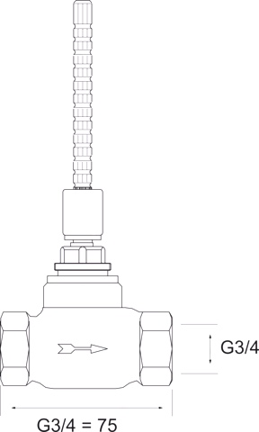 Hansa Oberteil 0226 G3⁄4 DN20 Schwarz Hansa Oberteil 0226 G3⁄4 DN20 Schwarz