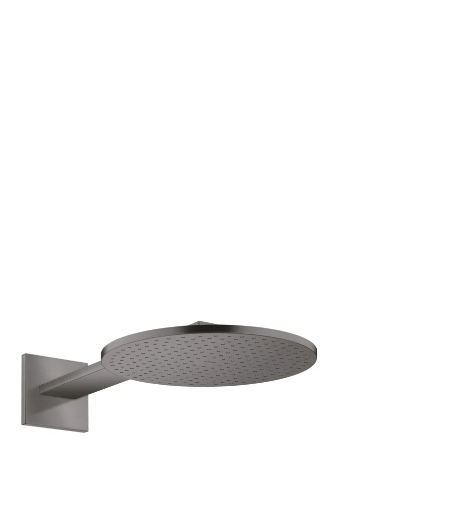 Hansgrohe AXOR ShowerSolutions Kopfbrause 300 1jet mit Brausearm, Brushed Black Chrome, 450 mm Arm, PowderRain Strahlart Hansgrohe AXOR ShowerSolutions Kopfbrause 300 1jet mit Brausearm, Brushed Black Chrome, 450 mm Arm, PowderRain Strahlart