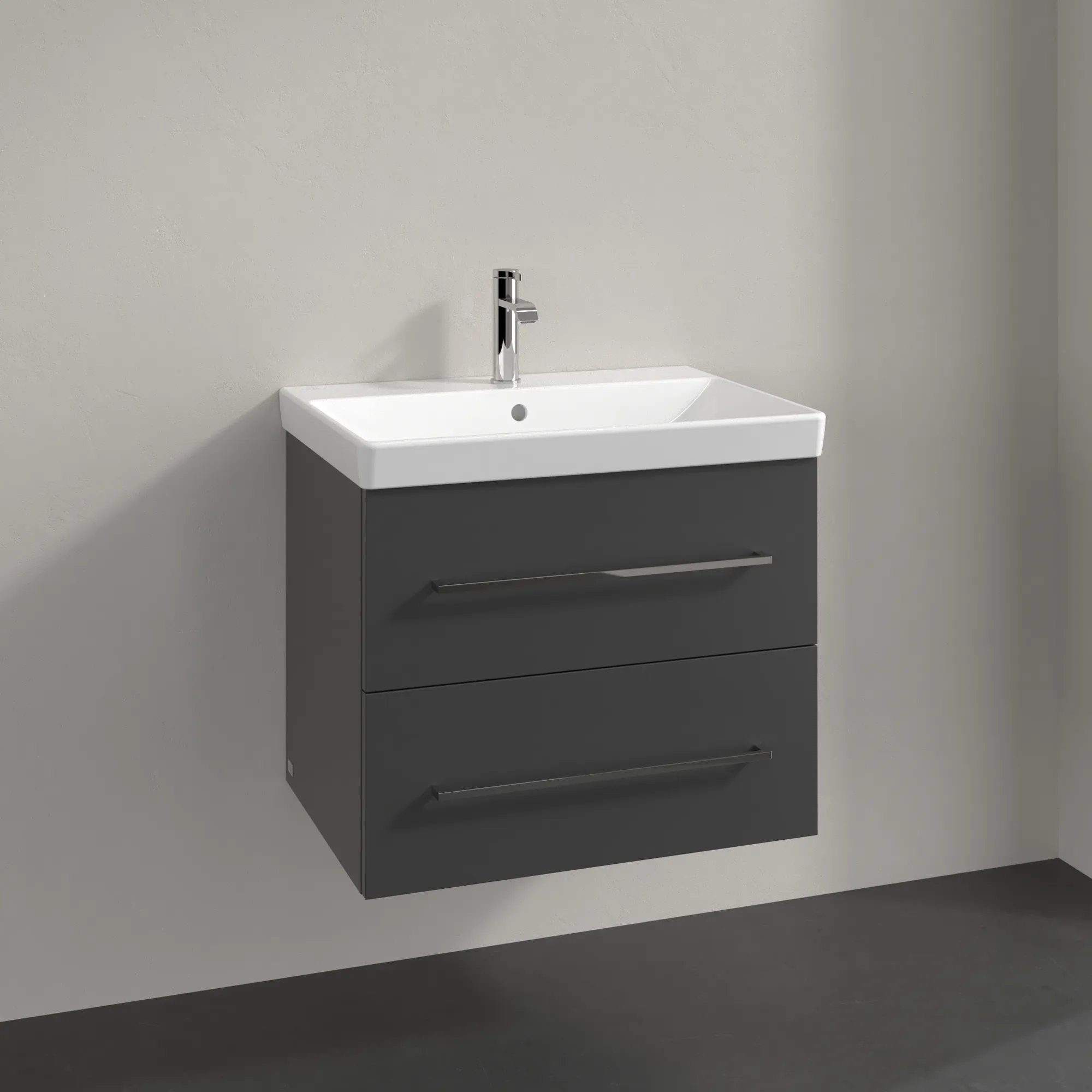 Villeroy & Boch Waschtischunterschrank „Avento“ für Schrankwaschtisch 630 × 514 × 452 mm Graphite, Soft Closing Villeroy & Boch Waschtischunterschrank „Avento“ für Schrankwaschtisch 630 × 514 × 452 mm Graphite, Soft Closing