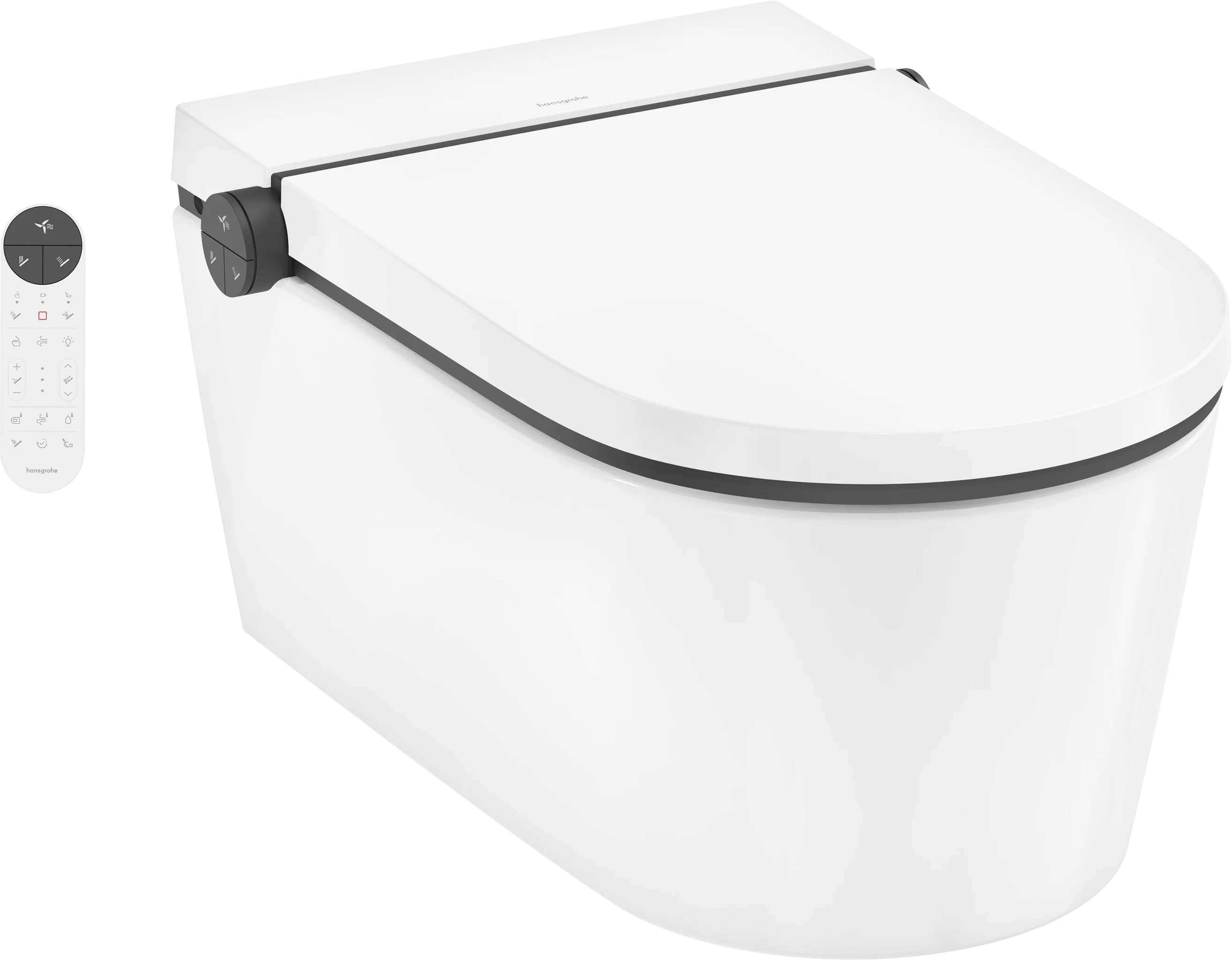 Hansgrohe LavaPura Element S Wand-Dusch-WC Komplettset, weiß, AquaHelix Flush, SmartClean, HygieneEffect
