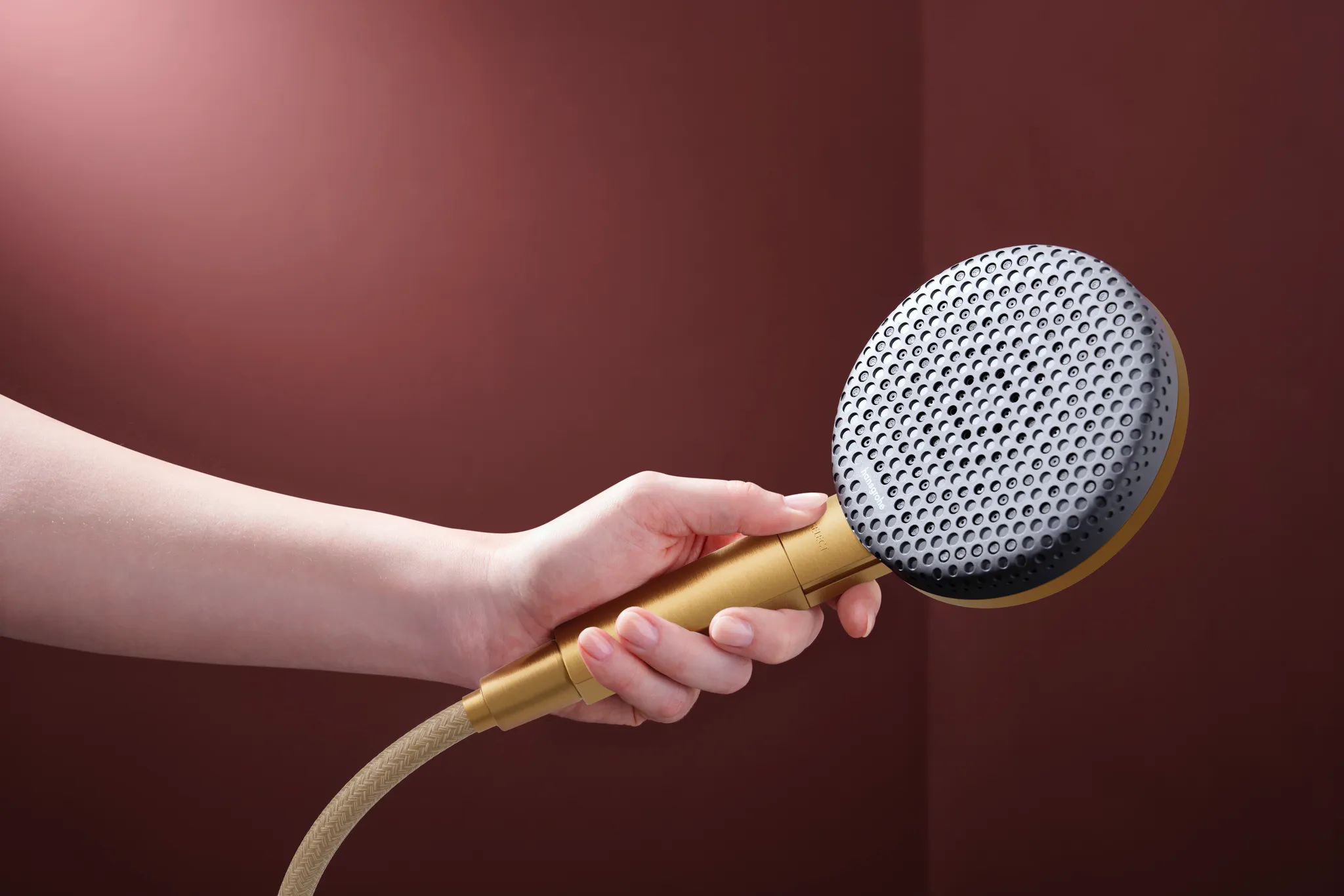 Gleitstangekombination „Raindance Alive Select“, Befestigung verdeckt in Brushed Bronze Gleitstangekombination „Raindance Alive Select“, Befestigung verdeckt in Brushed Bronze