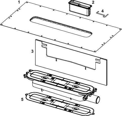 TECEdrainprofile Ablauf Flach, DN 40, Auslauf seitlich