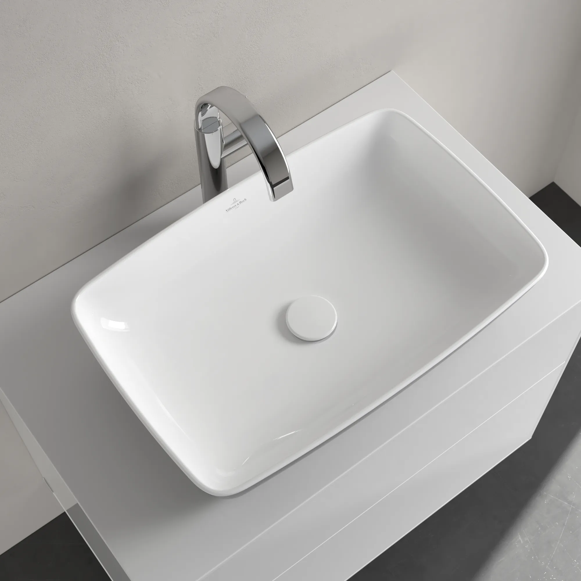 Villeroy & Boch Aufsatzwaschbecken Artis, 580x385x130 mm, Coal Black, TitanCeram, Classic, ohne Überlauf Villeroy & Boch Aufsatzwaschbecken Artis, 580x385x130 mm, Coal Black, TitanCeram, Classic, ohne Überlauf