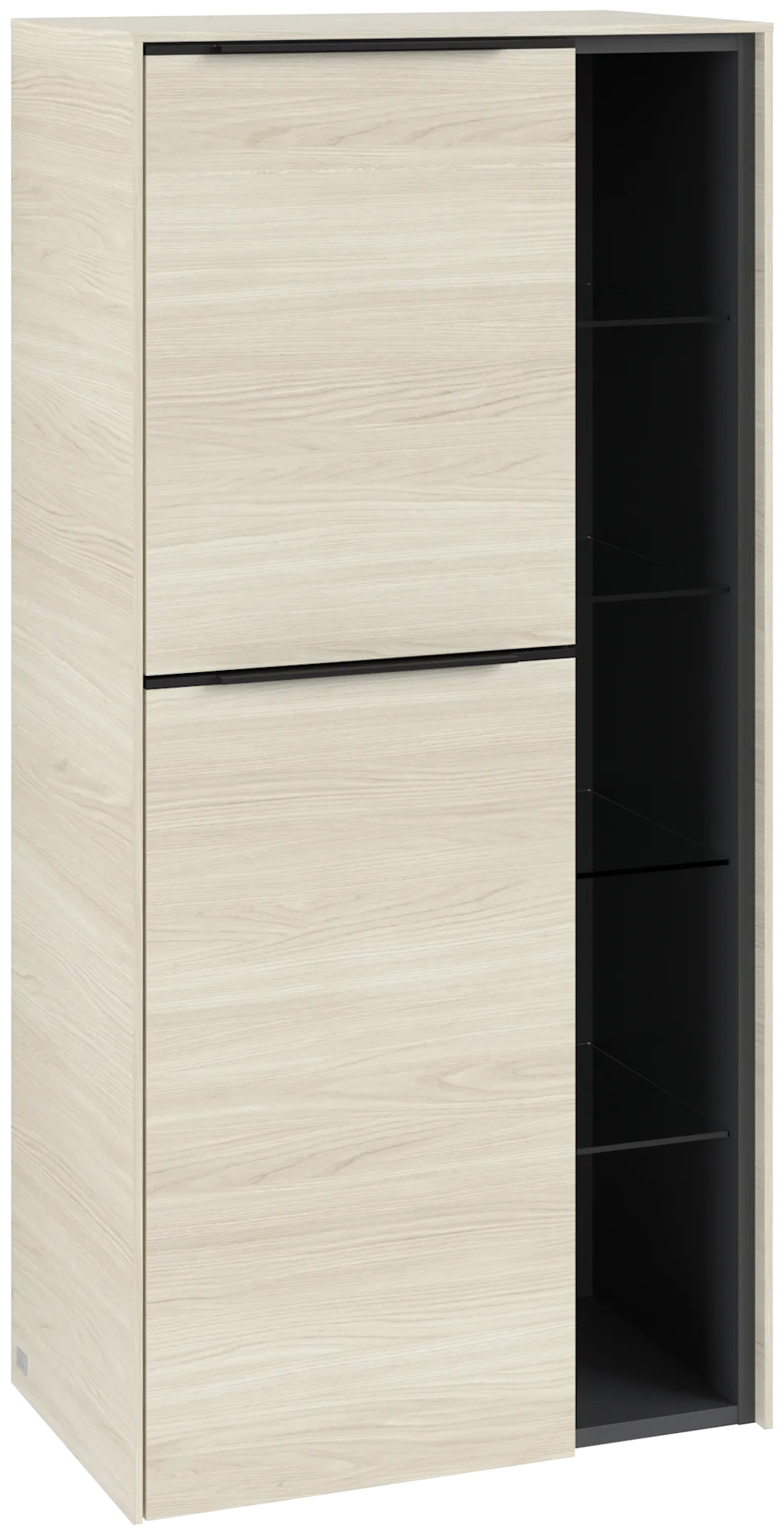 Villeroy & Boch Mittelschrank „Subway 3.0“ 57,4 × 120 × 36,2 × 36,2 cm 2 Türen, Anschlag (Scharnier) links, 2 Türen, Anschlag links