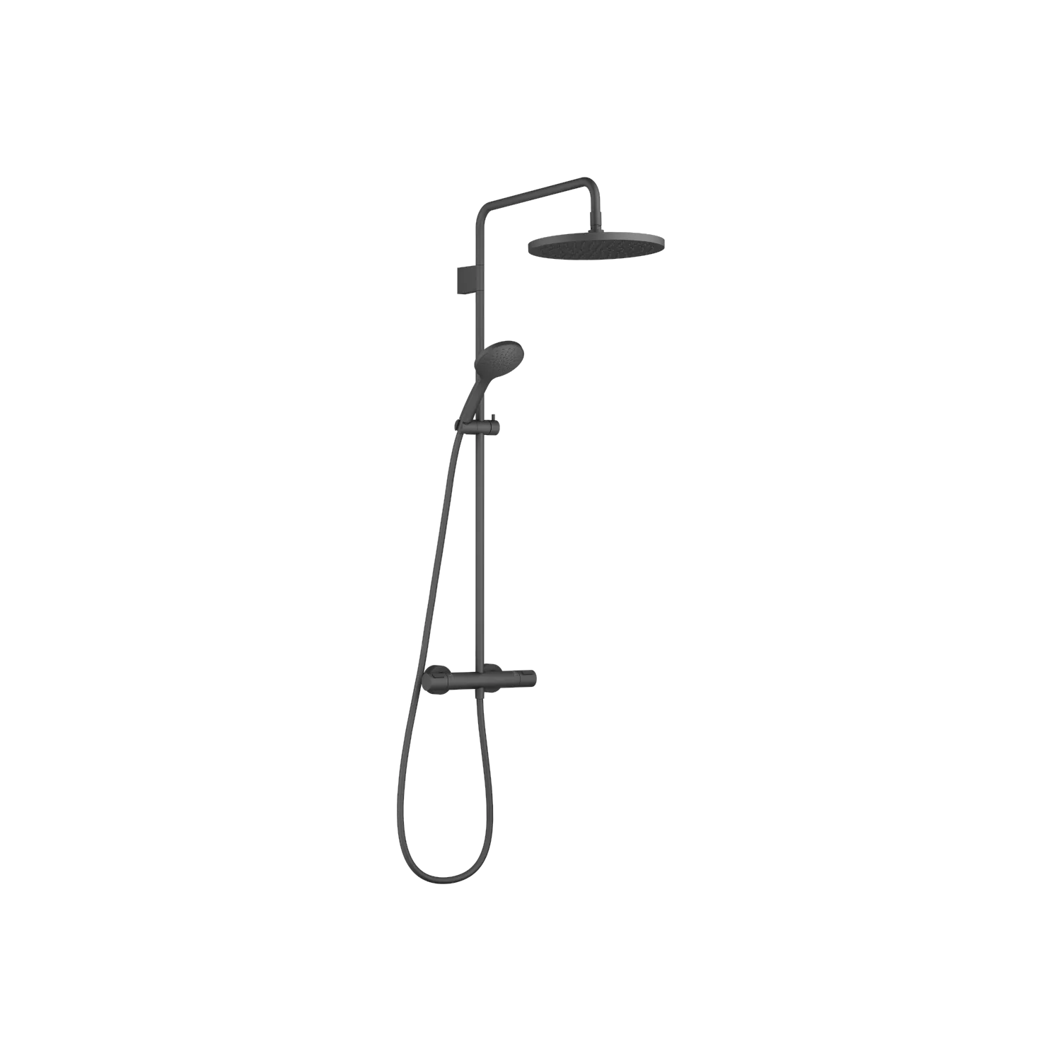 Dornbracht Showerpipe SERIENSPEZIFISCH mit Brause-Thermostat, 300 mm Schwarzmatt