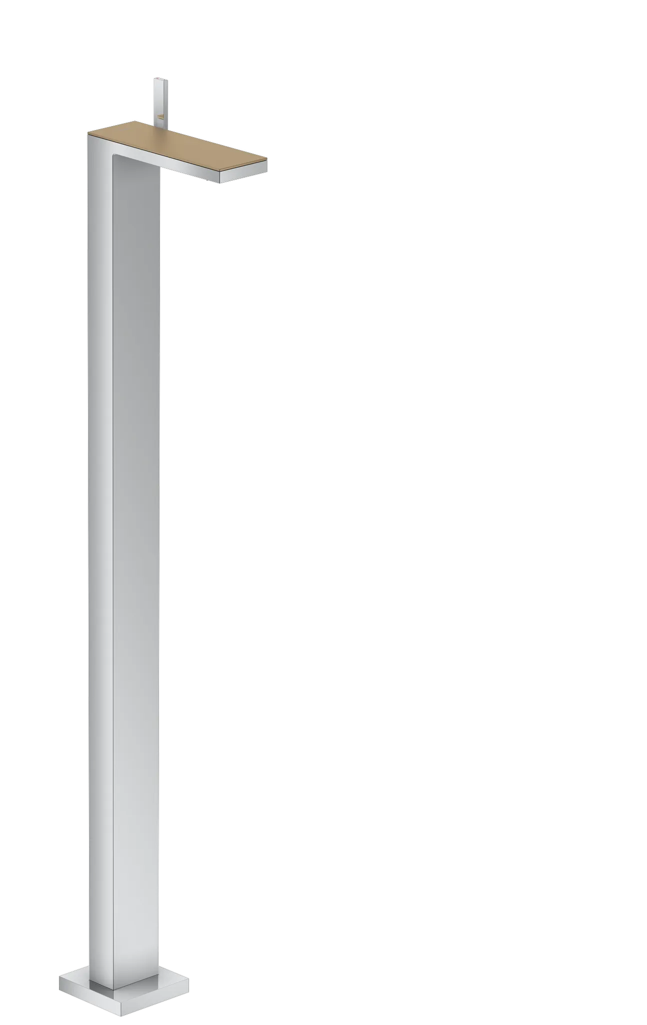 AXOR MyEdition Einhebel-Waschtischmischer bodenstehend mit Push-Open Ablaufgarnitur ohne Platte Chrom AXOR MyEdition Einhebel-Waschtischmischer bodenstehend mit Push-Open Ablaufgarnitur ohne Platte Chrom