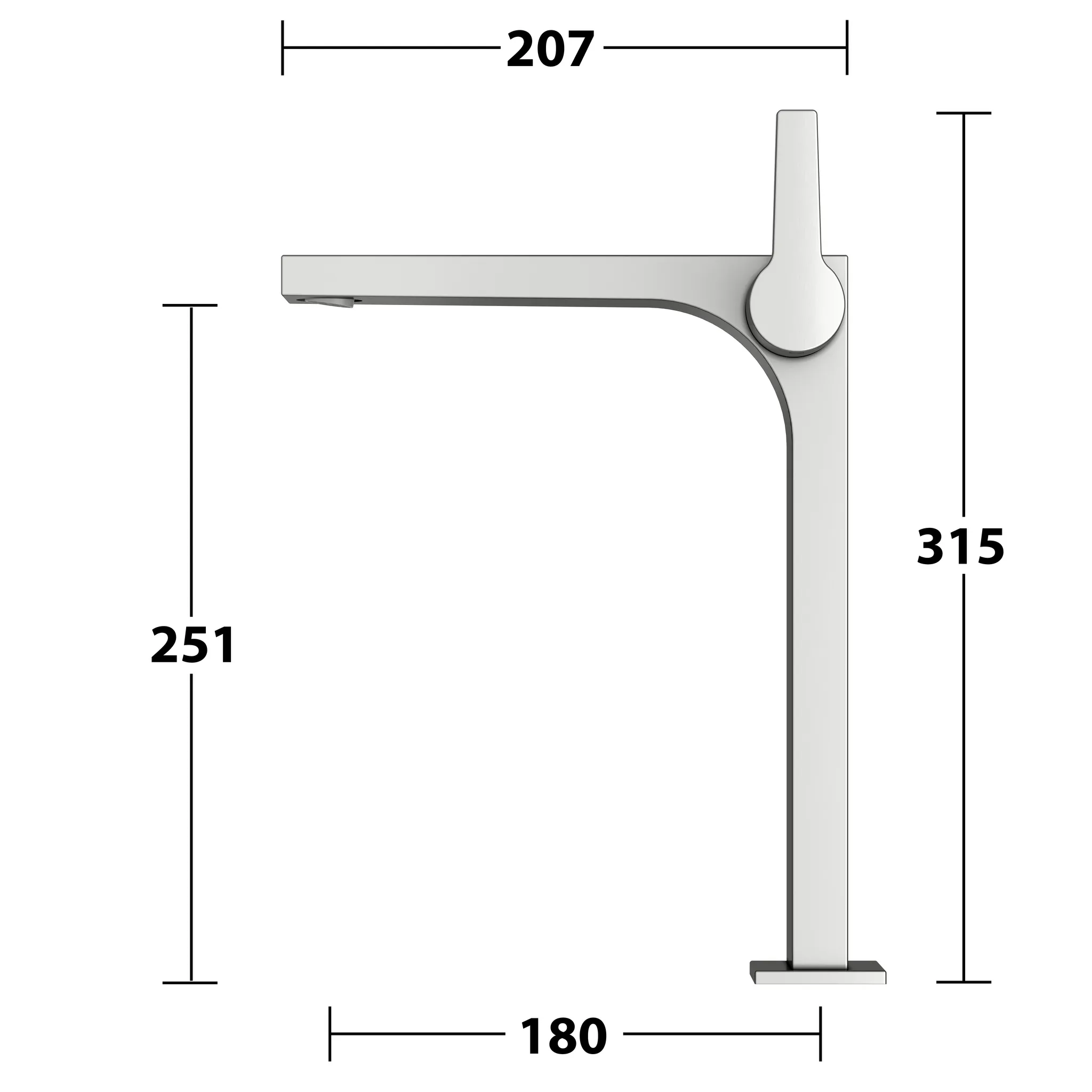 KEUCO EDITION 11 Einhebel-Waschtischmischer 250, Edelstahl-finish KEUCO EDITION 11 Einhebel-Waschtischmischer 250, Edelstahl-finish