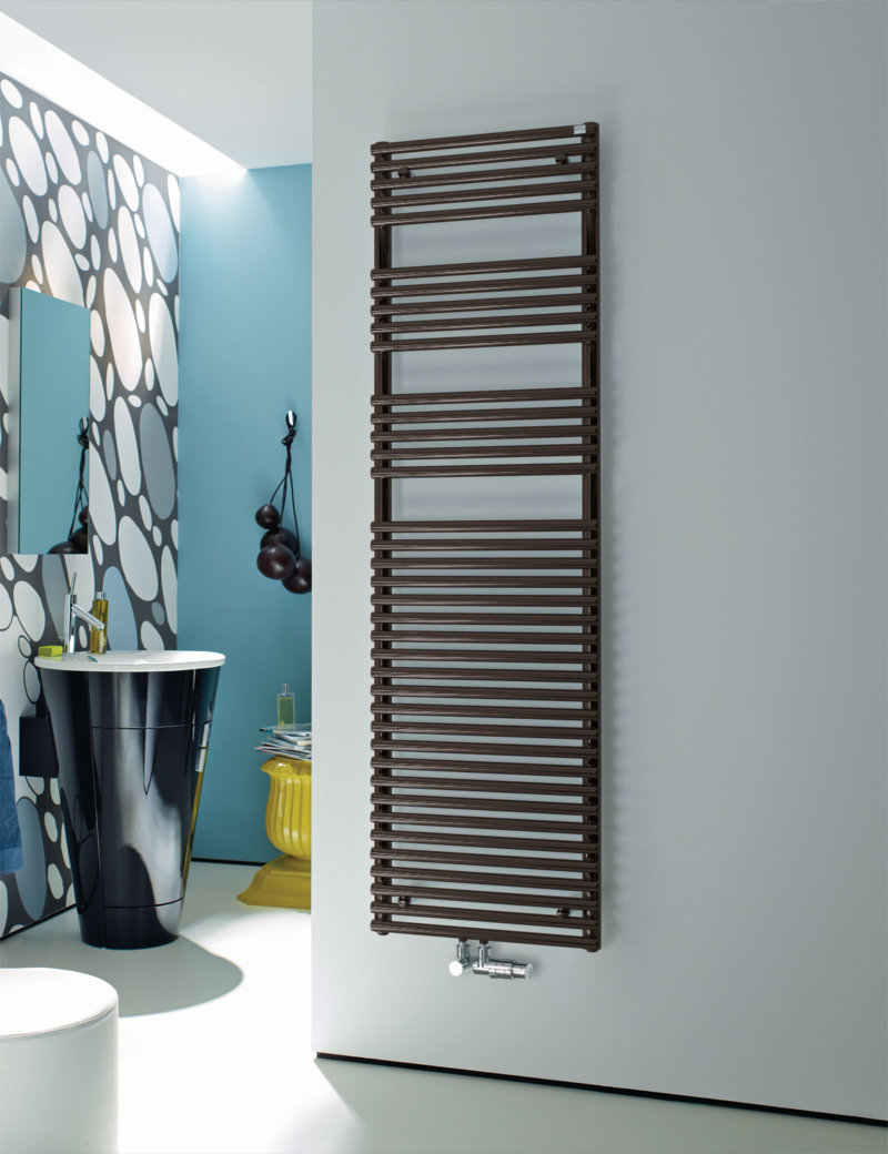 Zehnder Design-Handtuchwärmer „Forma Spa“ 49,6 × 116,1 cm in Brown Quartz