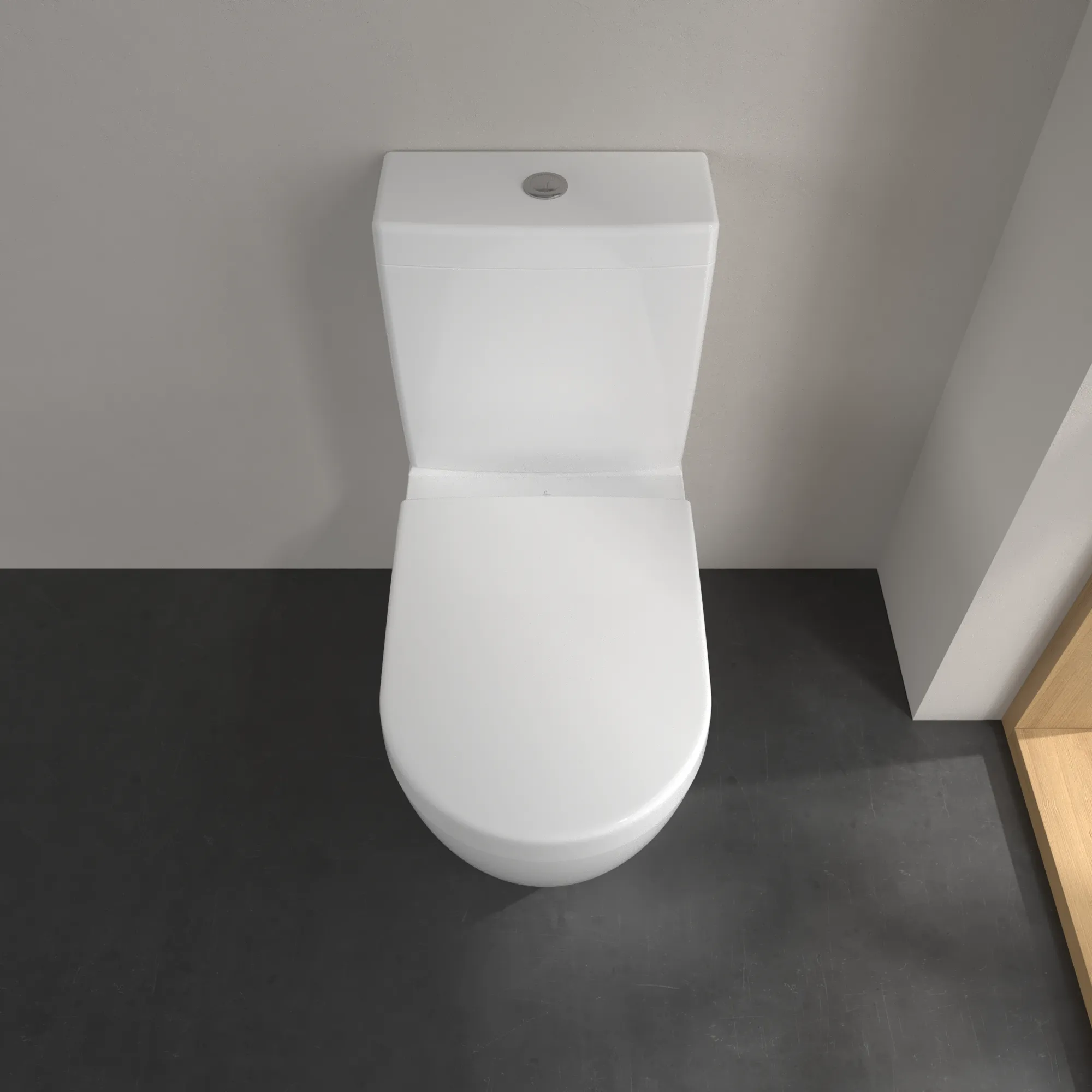 Stand-Tiefspül-WC für Kombination mit Spülkasten DirectFlush „Subway 2.0“ 37 × 40 × 70 cm, ohne Spülrand, Abgang waagerecht