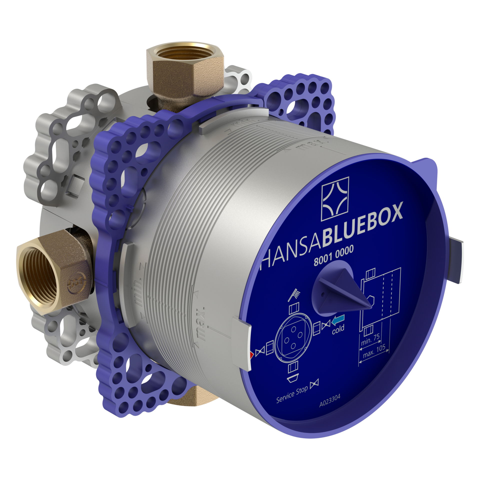 Hansa Rohbauset Brausearmatur „Bluebox“ in Chrom Hansa Rohbauset Brausearmatur „Bluebox“ in Chrom