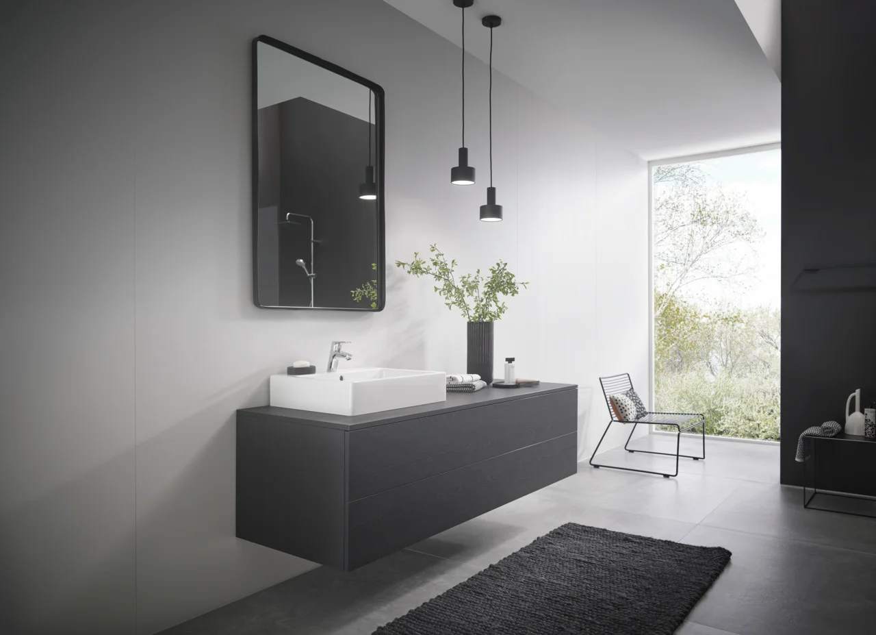 Hansgrohe Focus Einhebel-Waschtischmischer 70 mit Push-Open Ablaufgarnitur Chrom, Ausladung 101 mm, Auslaufhöhe 53 mm Hansgrohe Focus Einhebel-Waschtischmischer 70 mit Push-Open Ablaufgarnitur Chrom, Ausladung 101 mm, Auslaufhöhe 53 mm