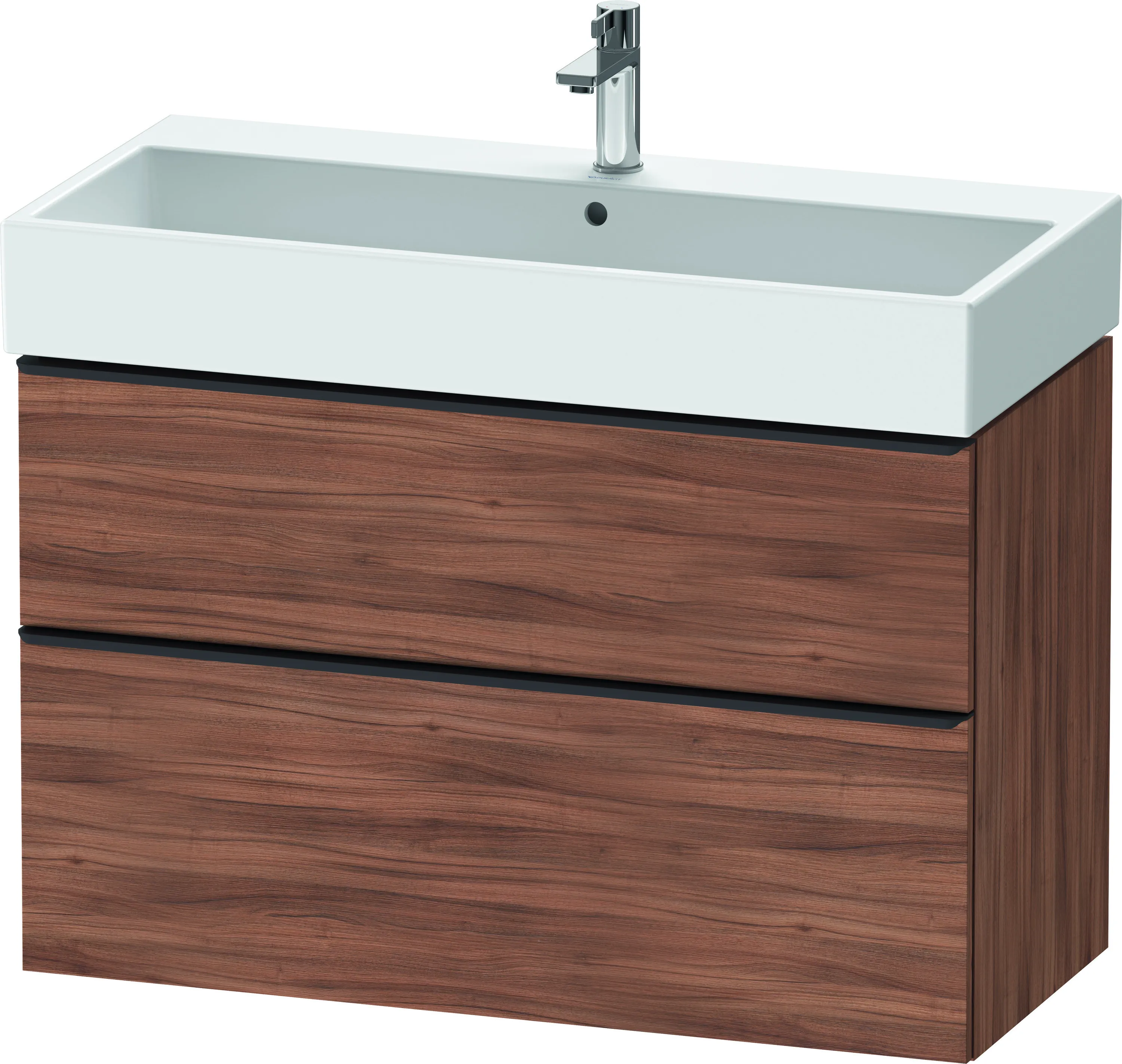 Duravit Waschtischunterschrank wandhängend „D-Neo“ 98,4 × 62,5 × 44,2 cm Nussbaum Natur