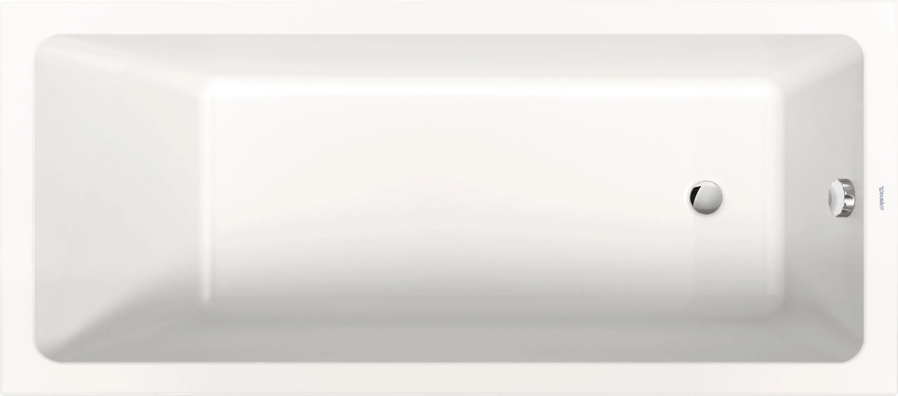 Duravit Badewanne „No.1“ rechteck 1700 × 750 mm, Fußablauf in Weiß Duravit Badewanne „No.1“ rechteck 1700 × 750 mm, Fußablauf in Weiß