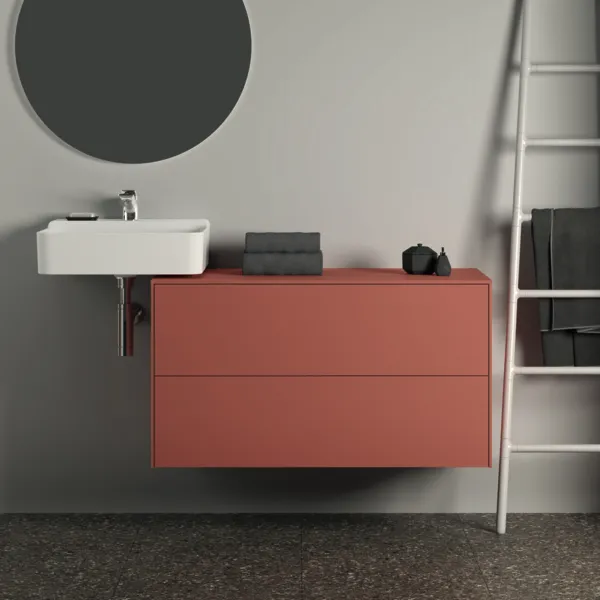 Ideal Standard Waschtischunterschrank Conca, 1002x505x550mm, Sunset, 2 Auszüge, Push-Open mit Softclose-Einzug