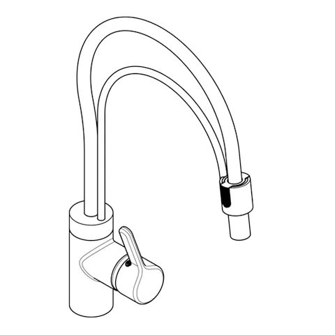 Kludi BINGO STAR Spültisch EHM DN 10 Doppelbogen Auslauf chrom Kludi BINGO STAR Spültisch EHM DN 10 Doppelbogen Auslauf chrom