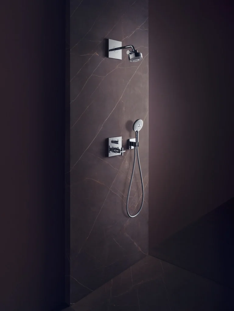 Hansgrohe AXOR Citterio Thermostat Unterputz F-Set mit Ab- und Umstellventil, Chrom, 2 Verbraucher, max. Durchfluss 29 l/min, einstellbare Temperaturbegrenzung, Schalldämpfer, Anschluss Grundkörper