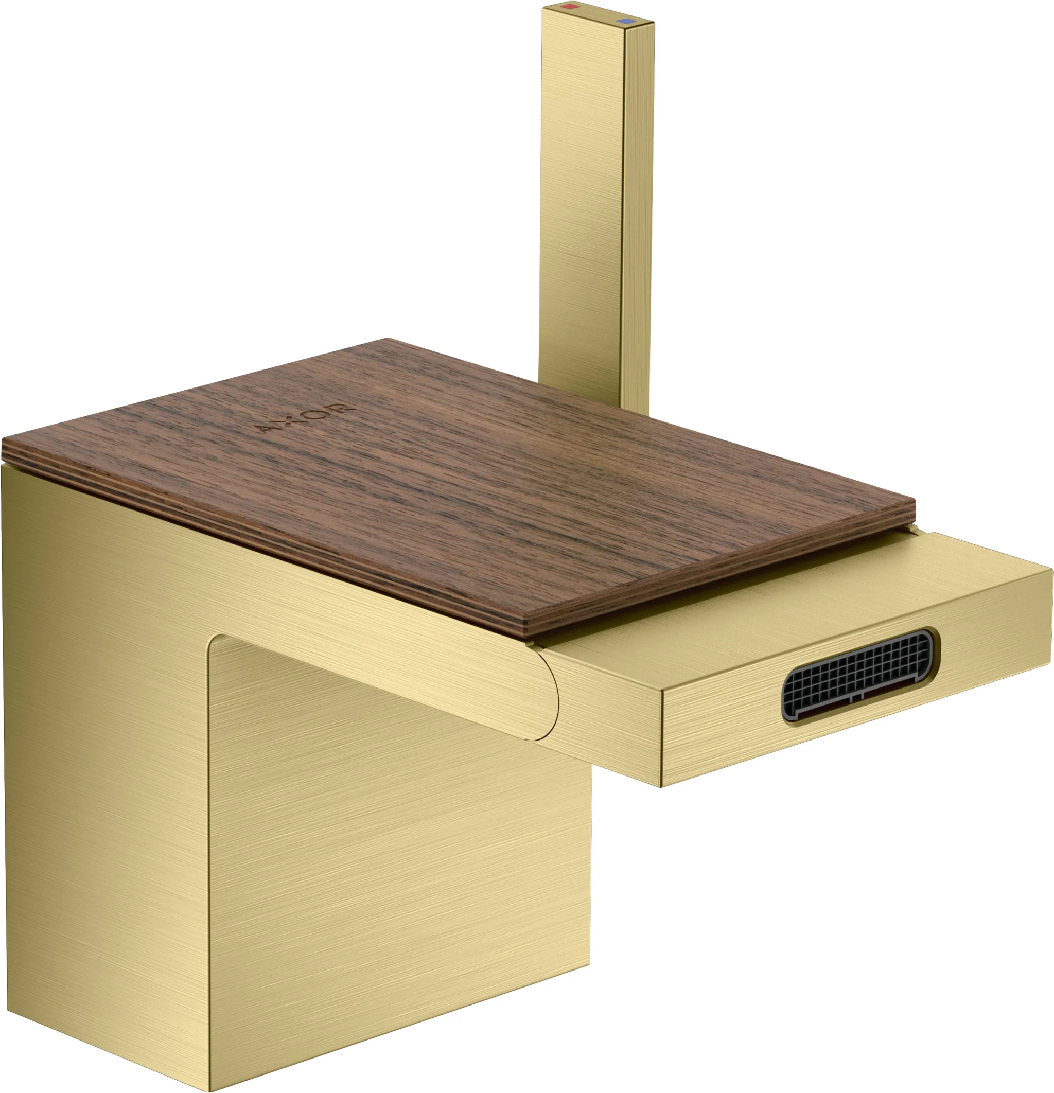 Hansgrohe AXOR MyEdition Platte 117 mm, Amerikanischer Nussbaum, abnehmbar Hansgrohe AXOR MyEdition Platte 117 mm, Amerikanischer Nussbaum, abnehmbar