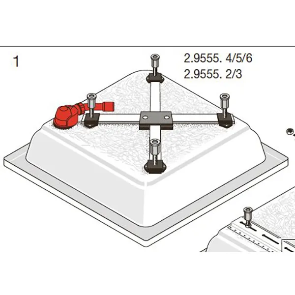 Laufen Fußgestell für Duschwannen Laufen Fußgestell für Duschwannen