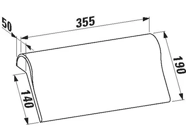 Laufen Gel-Kopfpolster, selbsthaftend, schwarz Laufen Gel-Kopfpolster, selbsthaftend, schwarz