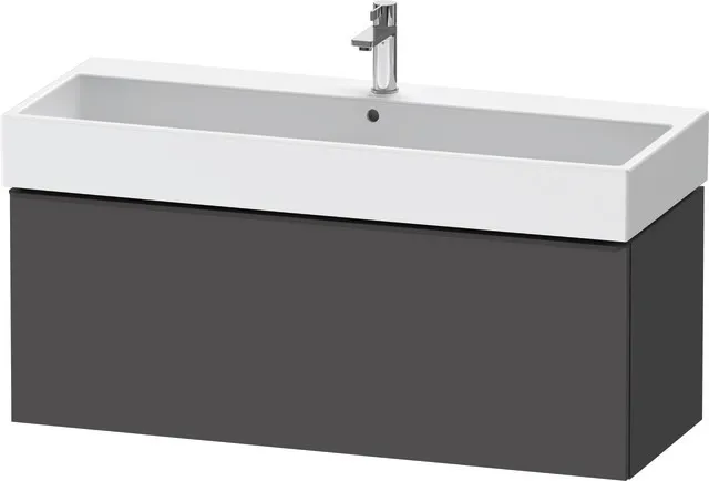 Duravit Waschtischunterschrank wandhängend „D-Neo“ 118,4 × 44 × 44,2 cm in Graphit Matt