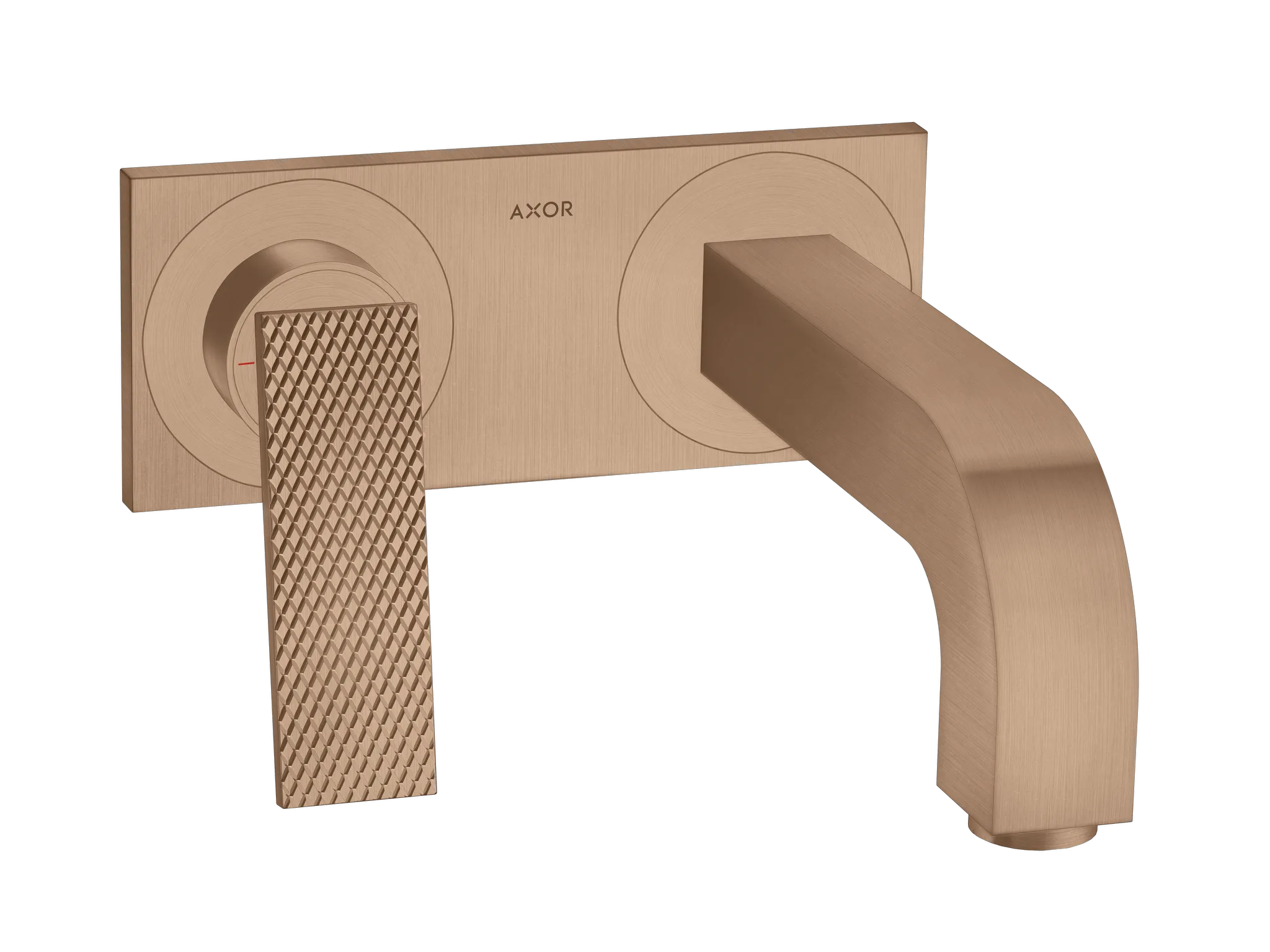 Hansgrohe AXOR Citterio Einhebel-Waschtischmischer Unterputz Wandmontage Rautenschliff Brushed Red Gold Hansgrohe AXOR Citterio Einhebel-Waschtischmischer Unterputz Wandmontage Rautenschliff Brushed Red Gold