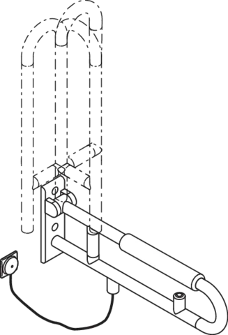 HEWI Stützklappgriff „Serie 801“