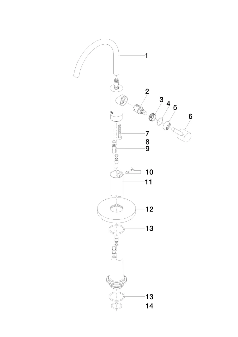 Waschtisch-Einhandbatterie mit Standrohr ohne Ablaufgarnitur META Chrom 22584661 Waschtisch-Einhandbatterie mit Standrohr ohne Ablaufgarnitur META Chrom 22584661