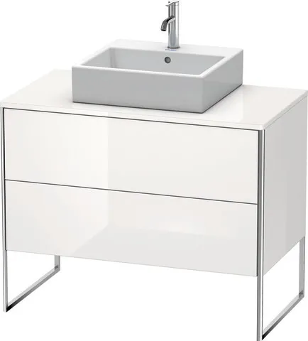 Duravit Waschtischunterschrank bodenstehend „XSquare“ 100 × 77,8 × 54,8 cm Weiß Hochglanz
