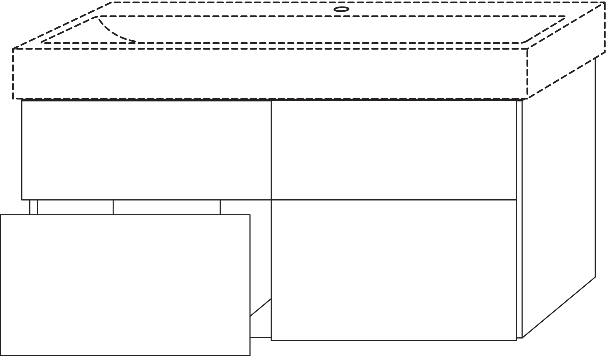 Sanipa Waschtischunterschrank „3way“ passend zu Stahl-Email-Waschtische Silenio von Kaldewei 1190 × 582 × 452 mm in Eiche Tabak Sanipa Waschtischunterschrank „3way“ passend zu Stahl-Email-Waschtische Silenio von Kaldewei 1190 × 582 × 452 mm in Eiche Tabak