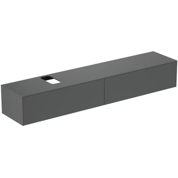 Ideal Standard Waschtischunterschrank Conca, 2 Auszüge, anthrazit Ideal Standard Waschtischunterschrank Conca, 2 Auszüge, anthrazit