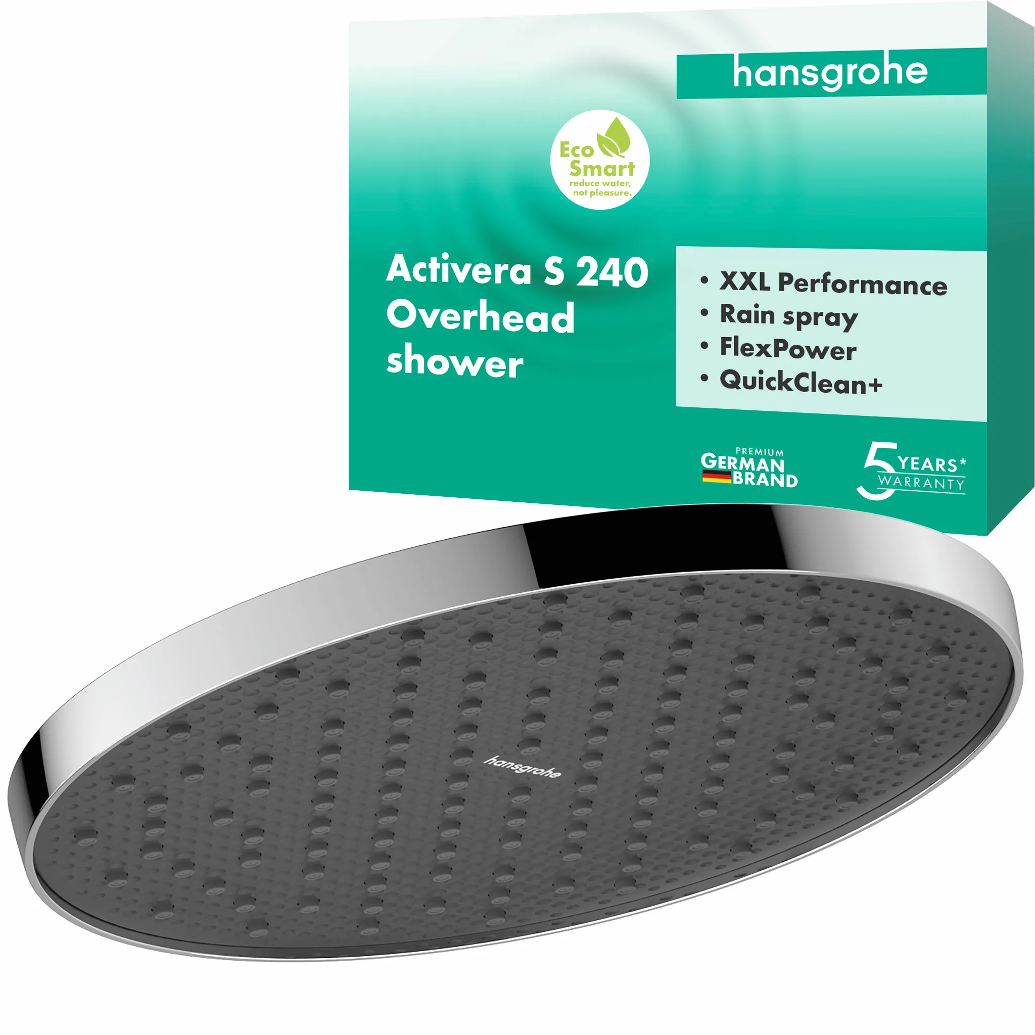 Activera S Kopfbrause 240 1jet EcoSmart, Chrom