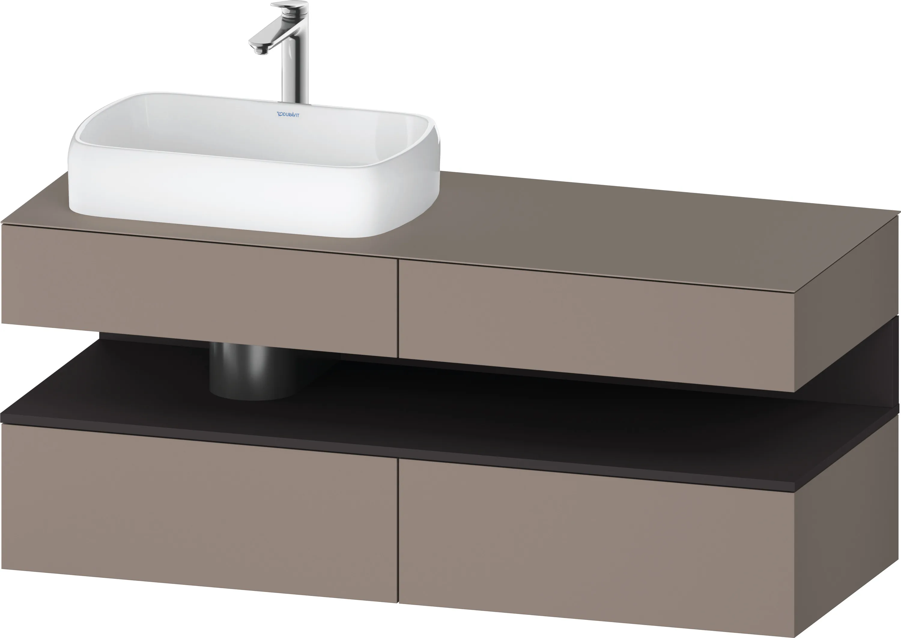 Duravit Waschtischunterschrank wandhängend „Qatego“ 140 × 60 × 55 cm