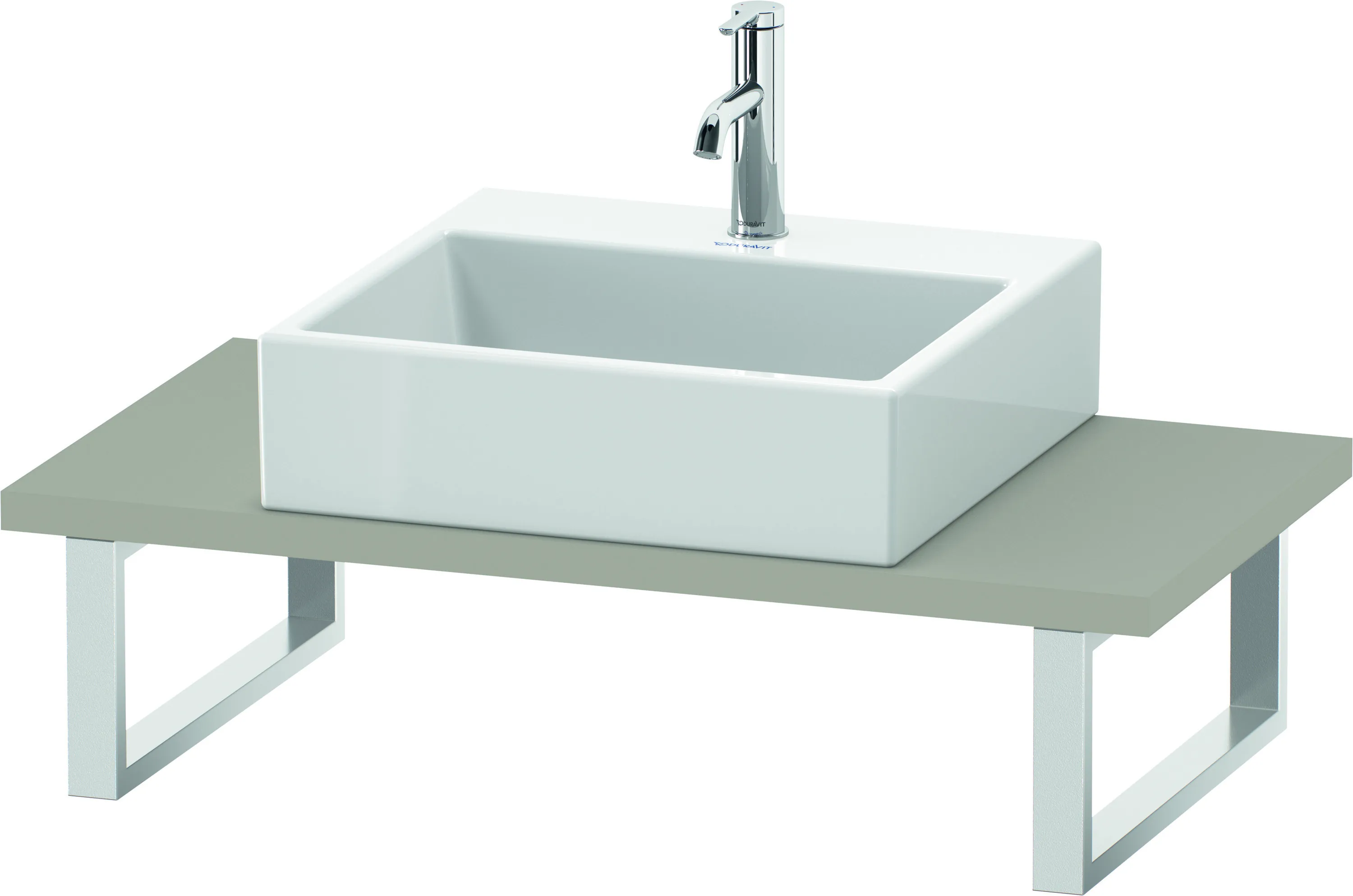 Duravit Konsole „L-Cube“ in Taupe Matt Duravit Konsole „L-Cube“ in Taupe Matt